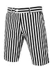 Casual Summer Striped Flat Front Chino Shorts