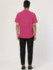 Cotton Lapel Short Sleeve Polka Dot Button Shirt