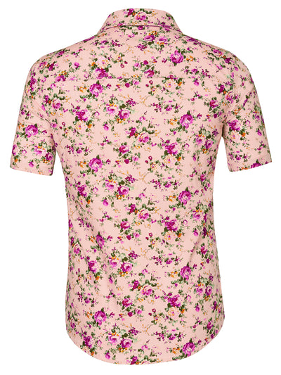 Floral Print Cotton Beach Hawaiian Summer Shirts