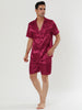 Summer Satin Short Sleeve Loungewear Pajama Sets