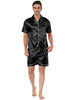 Satin Short Sleeve Summer Sleepwear Pajama Sets