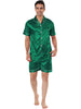 Satin Short Sleeve Summer Sleepwear Pajama Sets