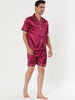 Satin Short Sleeve Summer Sleepwear Pajama Sets