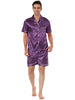 Satin Short Sleeve Summer Sleepwear Pajama Sets