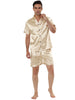 Satin Short Sleeve Summer Sleepwear Pajama Sets