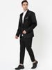 Basic Notch Lapel Solid Color One Button Suit Blazer