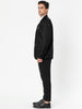 Basic Notch Lapel Solid Color One Button Suit Blazer