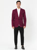 Basic Notch Lapel Solid Color One Button Suit Blazer