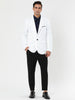 Basic Notch Lapel Solid Color One Button Suit Blazer