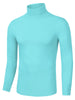 Solid Color Turtleneck Pullover Long Sleeve Shirt