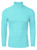 Casual Solid Turtleneck Pullover Long Sleeve Shirt