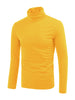 Solid Color Turtleneck Pullover Long Sleeve Shirt