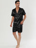 Summer Satin Short Sleeve Loungewear Pajama Sets
