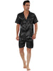Summer Satin Short Sleeve Loungewear Pajama Sets
