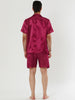 Summer Satin Short Sleeve Loungewear Pajama Sets
