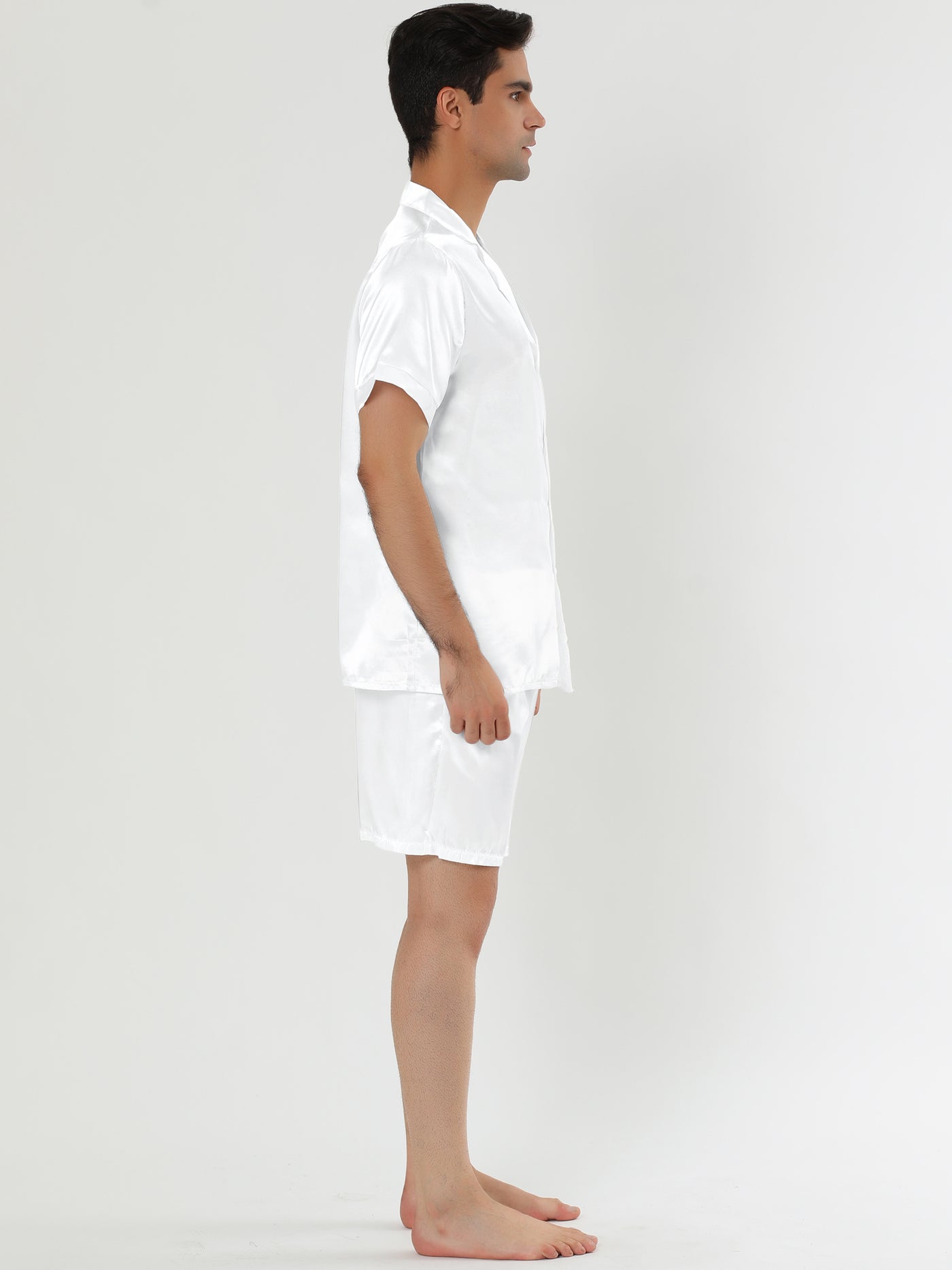Bublédon Summer Satin Short Sleeve Loungewear Pajama Sets