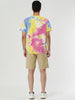 Chic Knit Tie Dye Round Neck Short Sleeve T-shirt