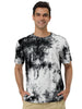 Chic Knit Tie Dye Round Neck Short Sleeve T-shirt