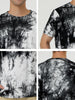 Chic Knit Tie Dye Round Neck Short Sleeve T-shirt