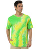 Chic Knit Tie Dye Round Neck Short Sleeve T-shirt