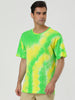 Chic Knit Tie Dye Round Neck Short Sleeve T-shirt