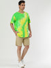 Chic Knit Tie Dye Round Neck Short Sleeve T-shirt