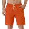 Elastic Waist Drawstring Printed Beach Board Shorts