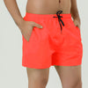 Solid Drawstring Waist Mesh Lining Board Shorts
