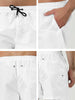 Solid Drawstring Waist Mesh Lining Board Shorts