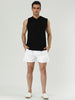 Solid Drawstring Waist Mesh Lining Board Shorts
