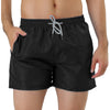 Solid Drawstring Waist Mesh Lining Board Shorts