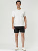 Solid Drawstring Waist Mesh Lining Board Shorts