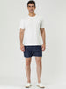 Solid Drawstring Waist Mesh Lining Board Shorts