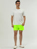 Solid Drawstring Waist Mesh Lining Board Shorts