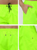 Solid Drawstring Waist Mesh Lining Board Shorts
