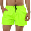 Solid Drawstring Waist Mesh Lining Board Shorts