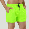Solid Drawstring Waist Mesh Lining Board Shorts