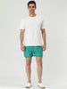Solid Drawstring Waist Mesh Lining Board Shorts