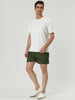Solid Drawstring Waist Mesh Lining Board Shorts