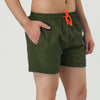 Solid Drawstring Waist Mesh Lining Board Shorts