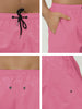 Solid Drawstring Waist Mesh Lining Board Shorts