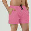 Solid Drawstring Waist Mesh Lining Board Shorts