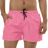 Solid Drawstring Waist Mesh Lining Board Shorts