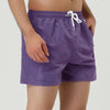 Solid Drawstring Waist Mesh Lining Board Shorts