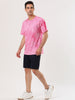 Chic Knit Tie Dye Round Neck Short Sleeve T-shirt