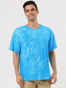 Chic Knit Tie Dye Round Neck Short Sleeve T-shirt