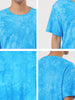 Chic Knit Tie Dye Round Neck Short Sleeve T-shirt