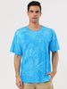 Chic Knit Tie Dye Round Neck Short Sleeve T-shirt