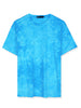 Chic Knit Tie Dye Round Neck Short Sleeve T-shirt