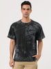 Chic Knit Tie Dye Round Neck Short Sleeve T-shirt